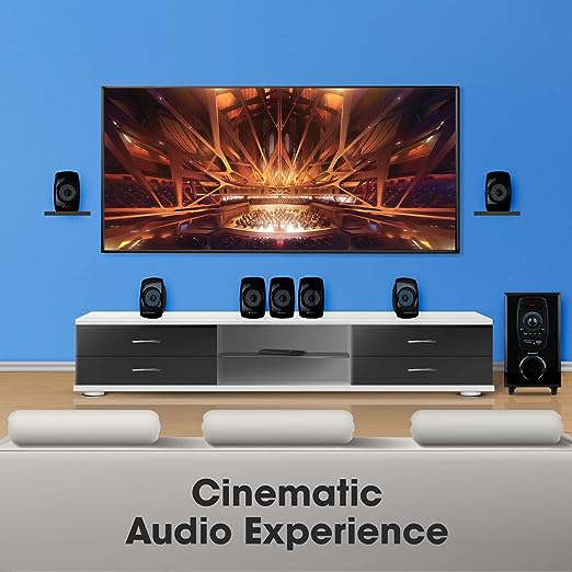 Zebronics ZEB-BT701RUCF Wireless Bluetooth Multimedia Speaker With Supporting AC3 Audio, SD Card, USB, AUX, FM & Remote Control. (70 Watt, 7.1 Channel) Zebronics ZEB-BT701RUCF Wireless Bluetooth Multimedia Speaker With Supporting AC3 Audio, SD Card, USB, AUX, FM & Remote Control. (70 Watt, 7.1 Channel)